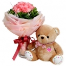 buy anniversary flower with bear to philippines