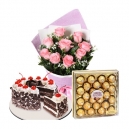 online rose cake with chocolate to philippines