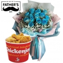 send fathers day flowers with foods to manila