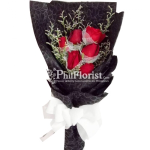 6 Red Roses Bouquet