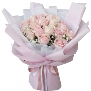 send pink  rose to manila