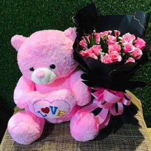 send flower with teddy bear to manila