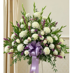 Purple and White Delight Basket in Philippines