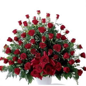 Splendid Red Rose Arrangement to philippines