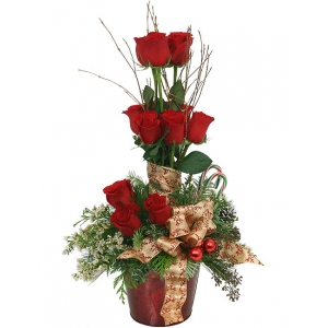 Christmas Rose Topiary Send to Philippines