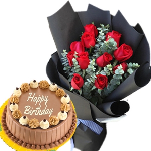 send birthday cake with flowers to philippines
