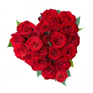 24 heart shaped rose bouquet to philippines
