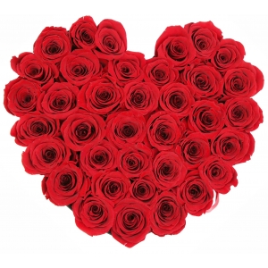 heart shaped 40 stem red rose to philippines