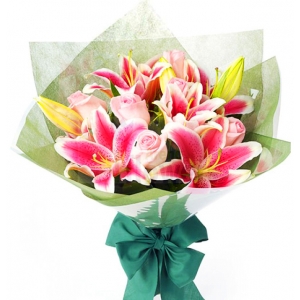 buy roses lilies bouquet to philippines