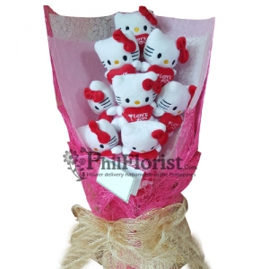 8pcs Cute Hello Kitty Bouquet