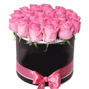 12 pink roses box philippines