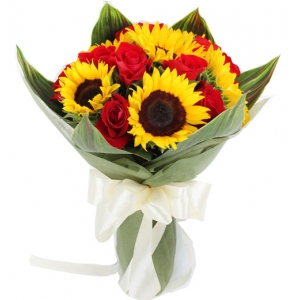 online 6 pieces sunflower in bouquet to philippines