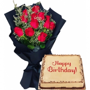 send flower with cake to cavite