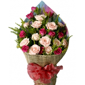 24 Mixed Roses Bouquet