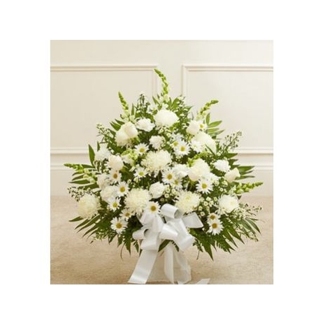 Deepest Condolences All White Flowers
