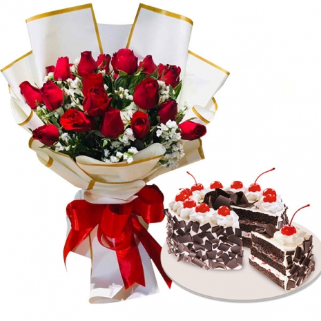 send flower with cake to Philippines