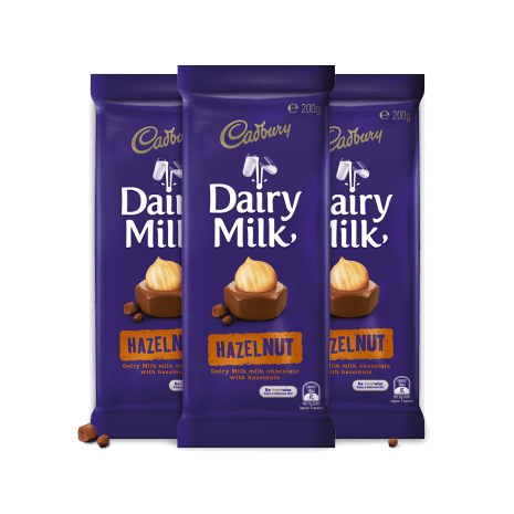 Send Cadbury Dairy Milk Hazel Nut 3 Bars 45g to Philippines