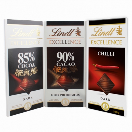 Send Lindt Excellence Chocolate in 3 Variation to Philippines
