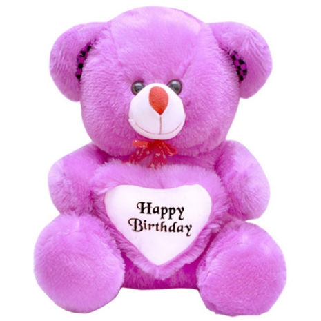 18 inch Red Teddy Bear With Birthday Heart