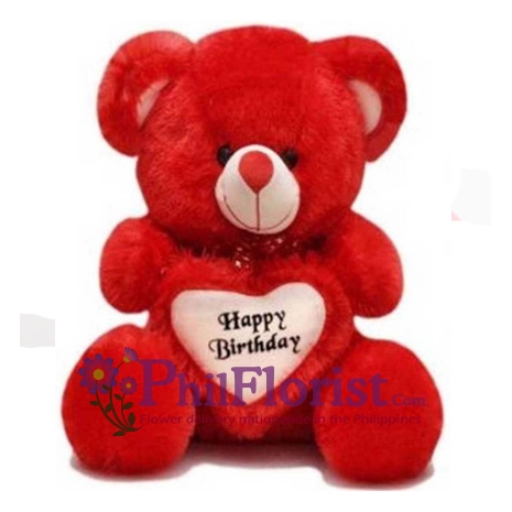 18 inch Teddy Bear With Birthday Heart