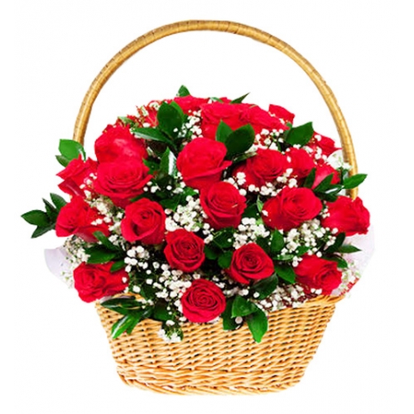 send rose basket to manila