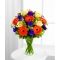 12 Orange Gerberas and Yellow Roses with Free Vase