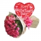 24 Pink Roses Bouquet w/ Valentines Balloon to Philippines