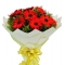 8pcs. Red Gerberas in a Bouquet