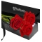 Send 3 Pcs Red Rose in Box to Philippines