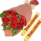 send 12 red roses with toblerone chocolate to philippines